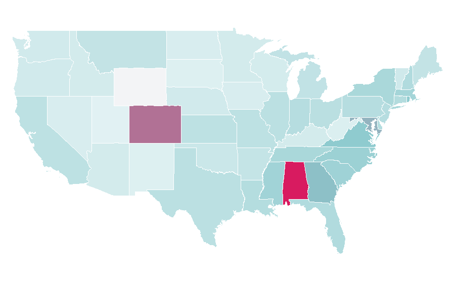 Affinity by region — Condoleezza Rice, United States