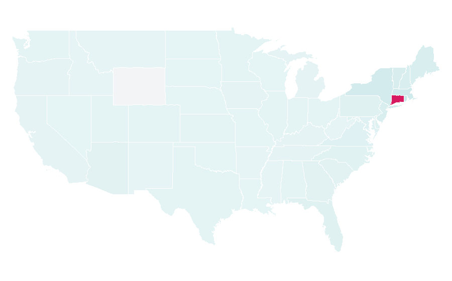 Affinité par région — Connecticut, États-Unis
