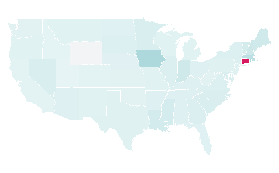 Affinity by region — Connecticut Sun, United States