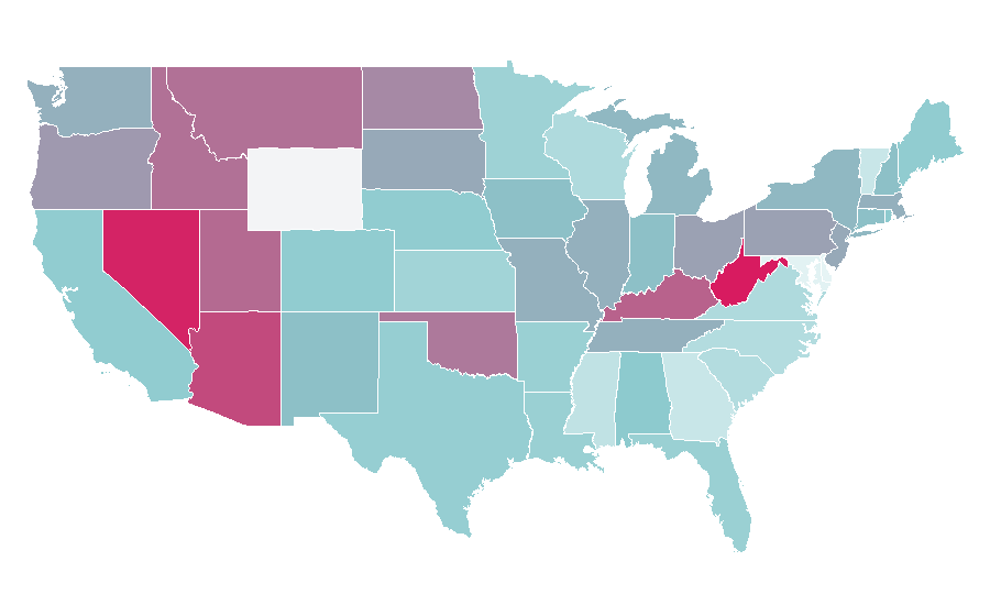 Affinity by region — Conor McGregor, United States