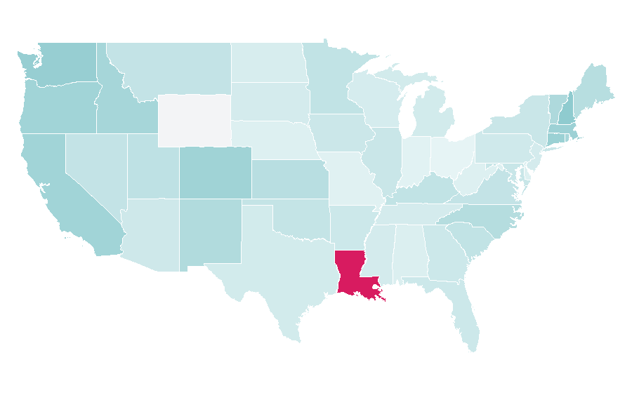 Affinité par région — Consignment, États-Unis