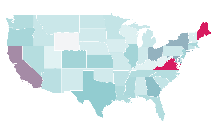 Affinität nach Region — Consultant, USA