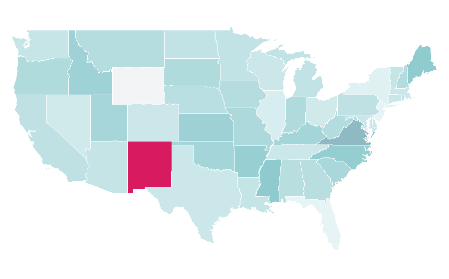 Affinity by region — Consumption (economics), United States
