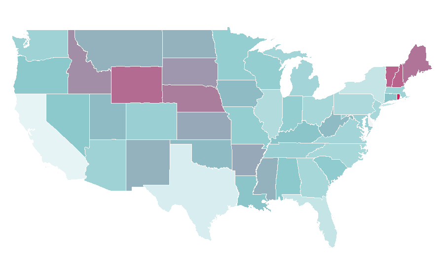 Affinity by region — Conversion marketing, United States