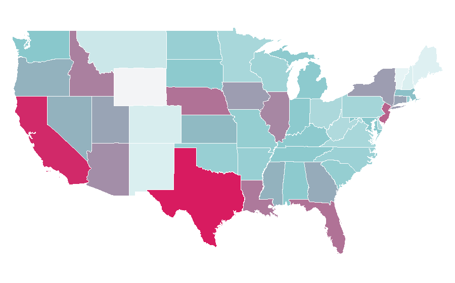 Affinity by region — Cookie dough, United States