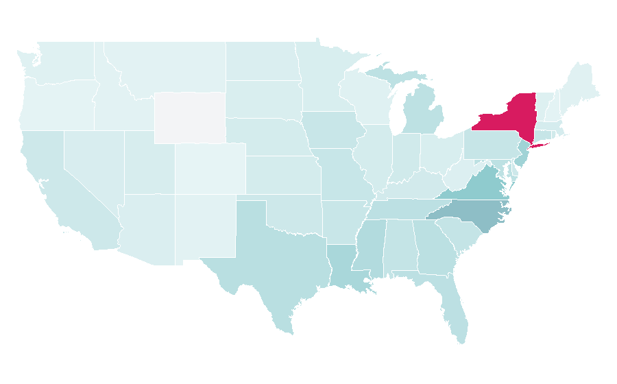 Affinity by region — Cookies and Cream, United States