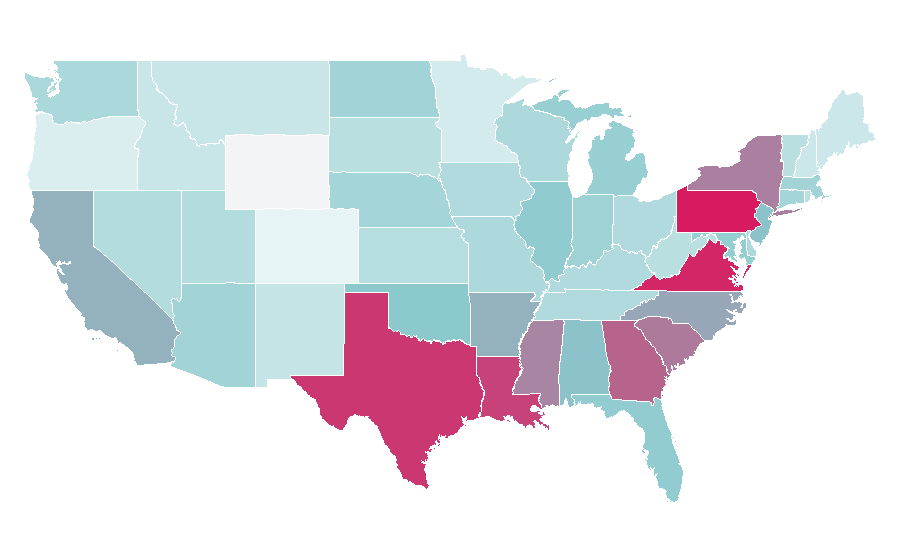 Affinity by region — Cooking Fever, United States