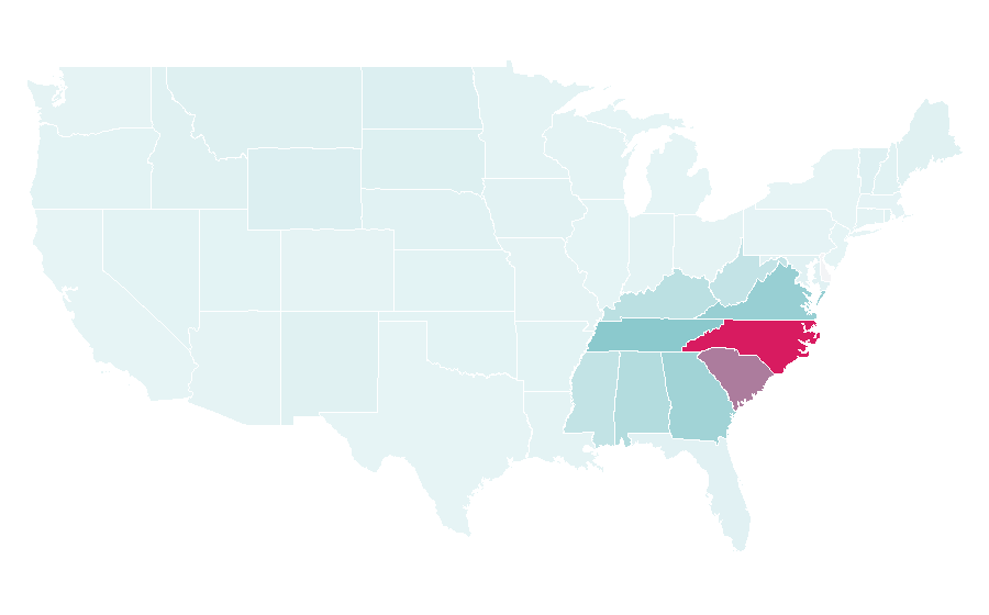 Affinity by region — cookout, United States