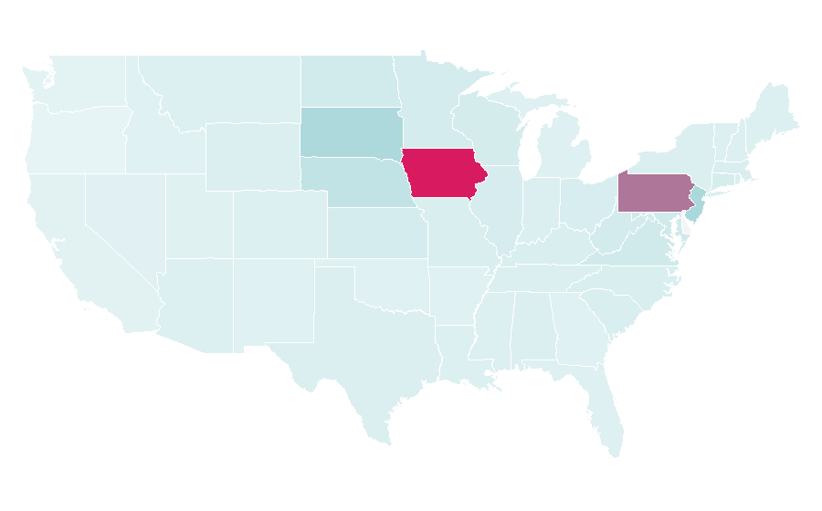 Affinity by region — Cooper DeJean, United States
