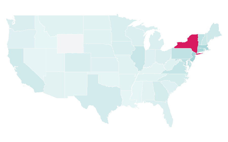 Affinity by region — Cornell University, United States