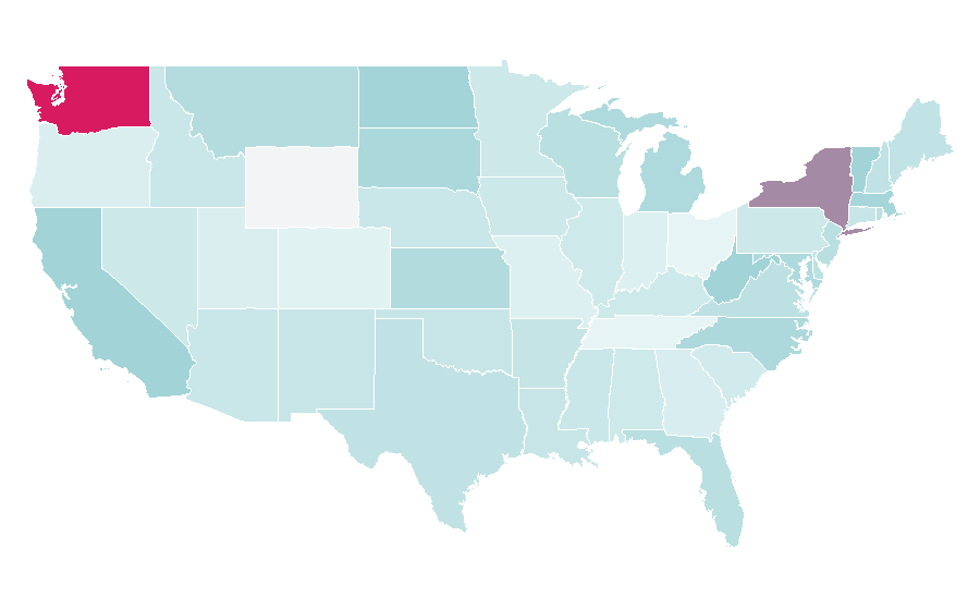 Affinity by region — Corrective lens, United States