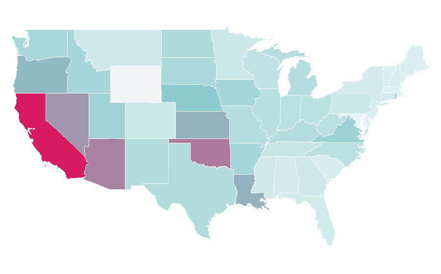 Affinity by region — Corrosion of Conformity, United States