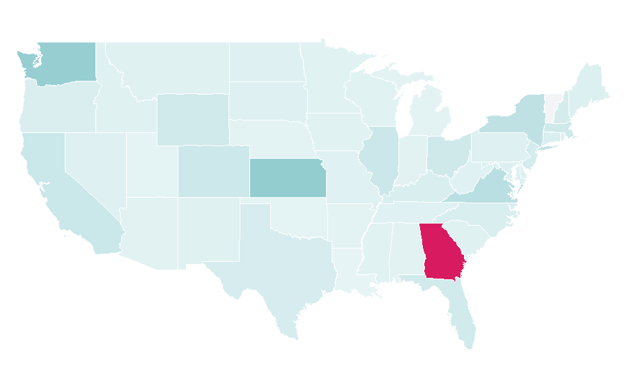 Affinity by region — Costa Coffee, United States