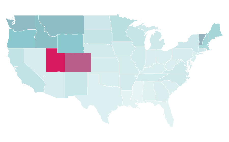Affinity by region — Cotopaxi, United States