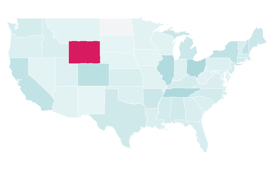 Affinité par région — Cottage, États-Unis