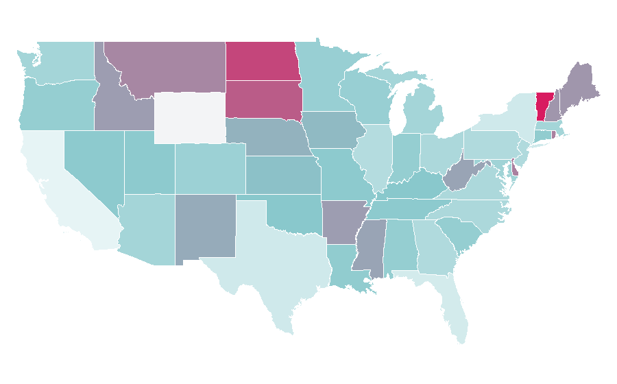 Affinity by region — Country pop, United States