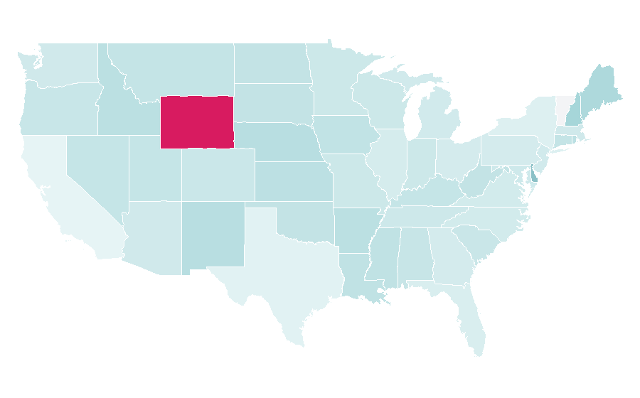 Affinity by region — County town, United States