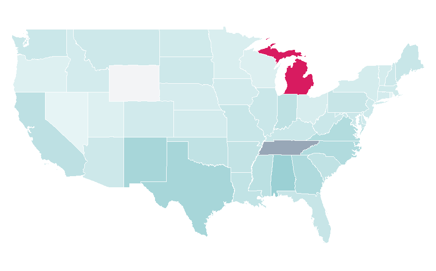 Affinity by region — Covenant, United States