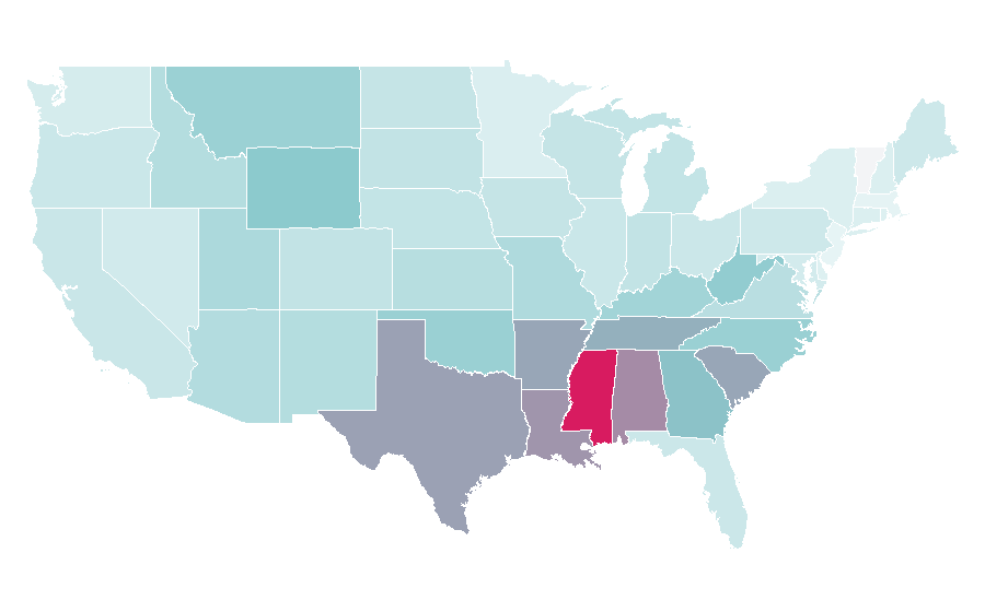 Affinity by region — Cowboy boot, United States