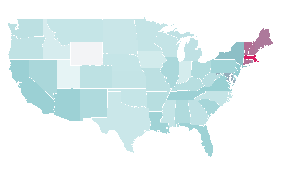 Affinity by region — Crabtree & Evelyn, United States