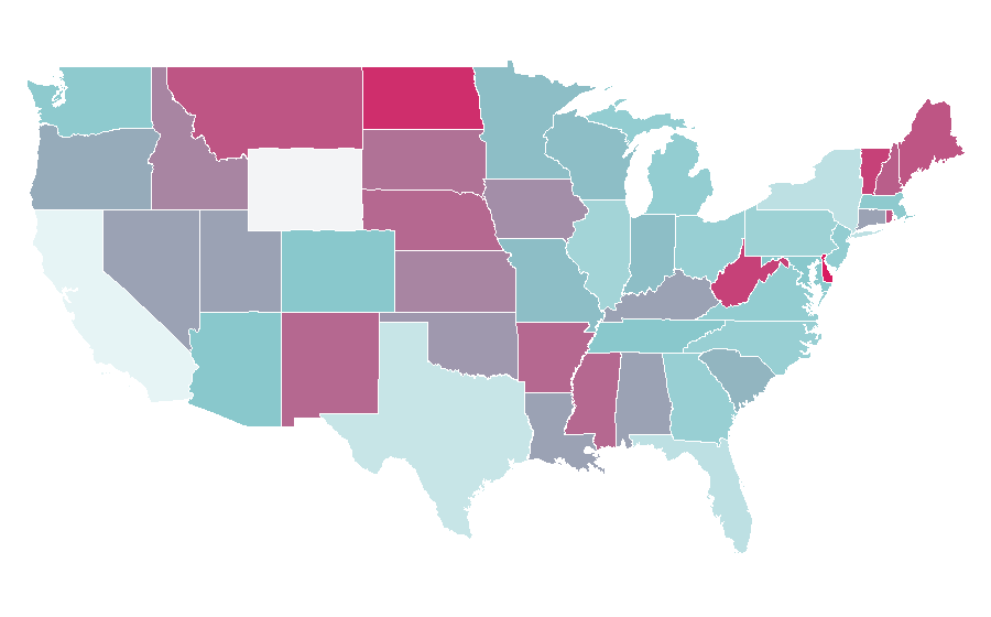 Affinity by region — Cracker (food), United States