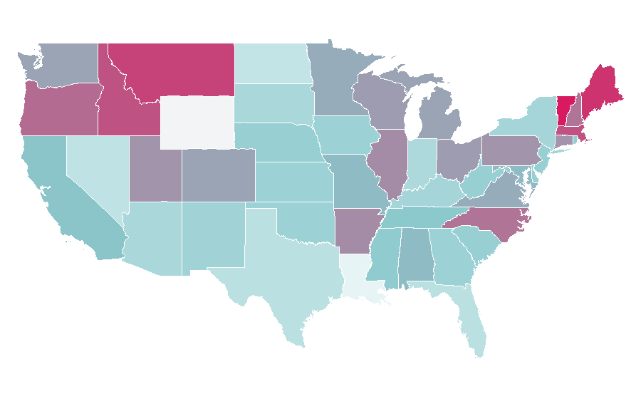 Affinity by region — Cranberry sauce, United States