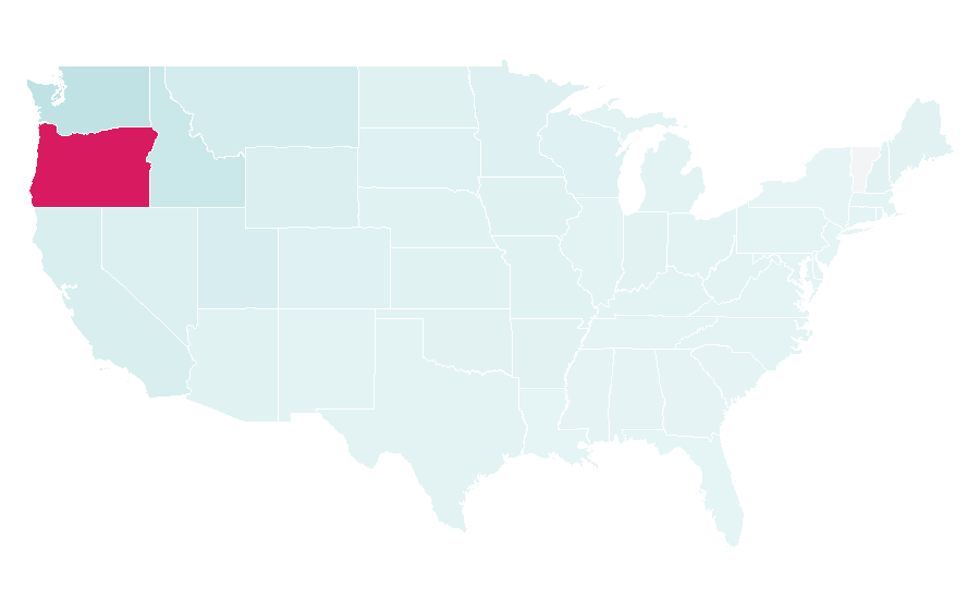 Affinity by region — Crater Lake National Park, United States