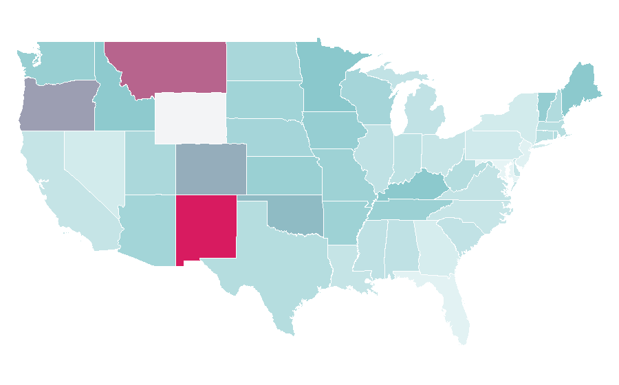 Affinity by region — Crazy Heart, United States