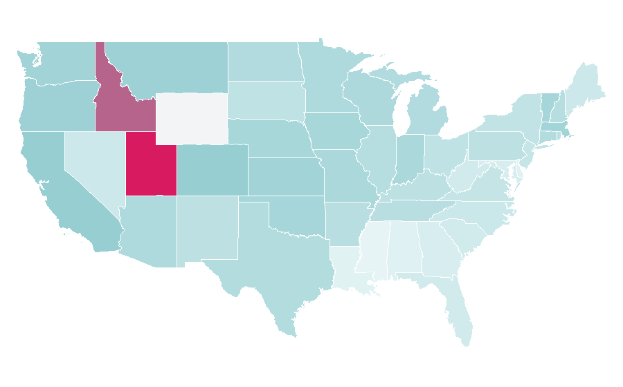 Affinity by region — Crazy, Stupid, Love., United States