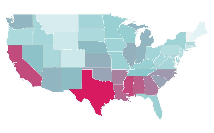 Affinity by region — Cream cheese, United States