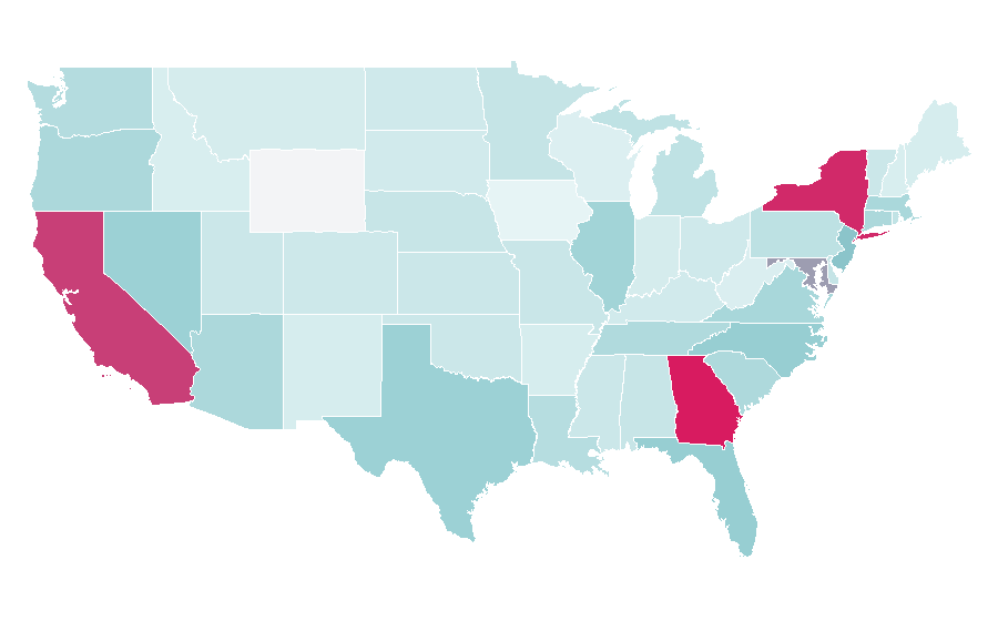 Affinity by region — Creative director, United States