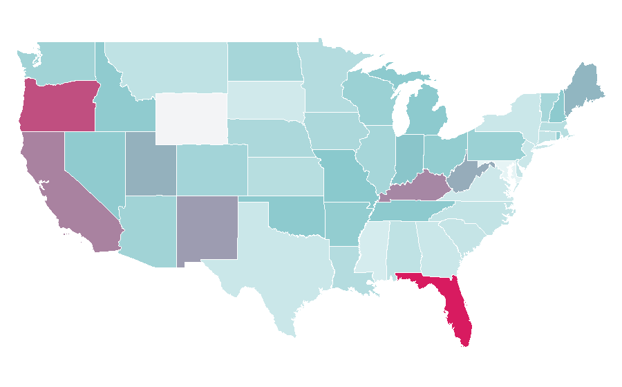 Affinity by region — Creature from the Black Lagoon, United States