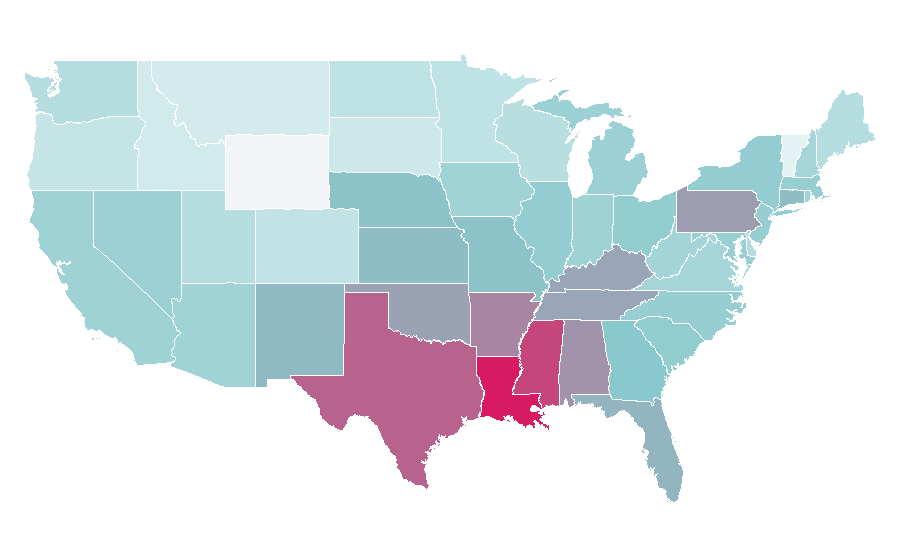 Affinity by region — Creed (band), United States
