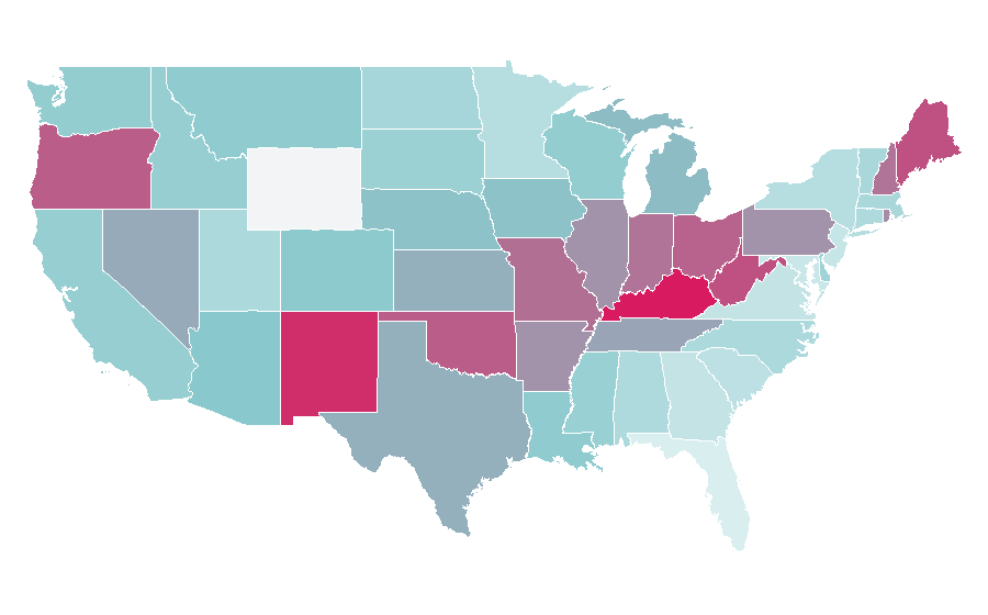 Affinity by region — Creepshow, United States
