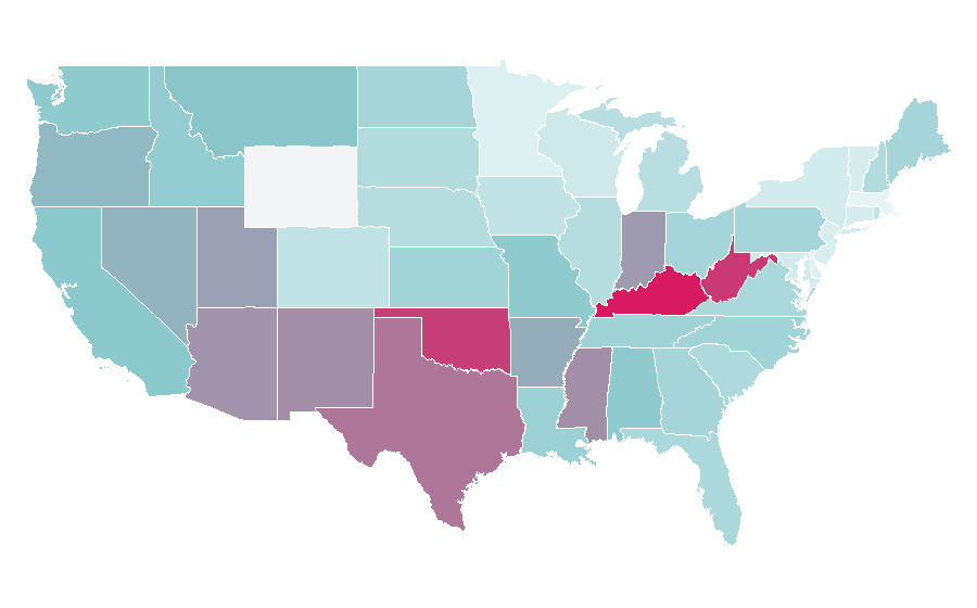 Affinity by region — Creepypasta, United States
