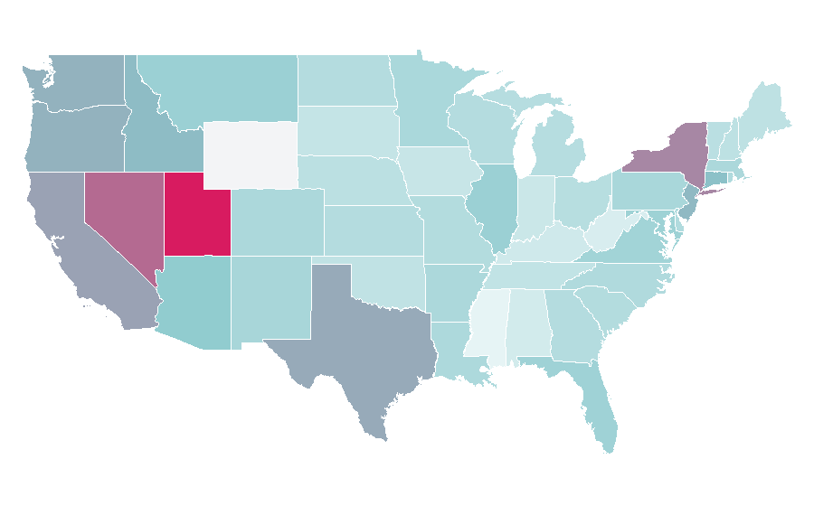 Affinity by region — Crêpe, United States