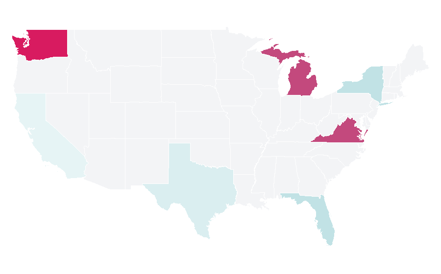 Affinity by region — Cricket clothing and equipment, United States
