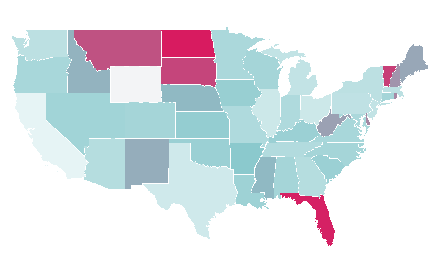 Affinity by region — Crime prevention, United States