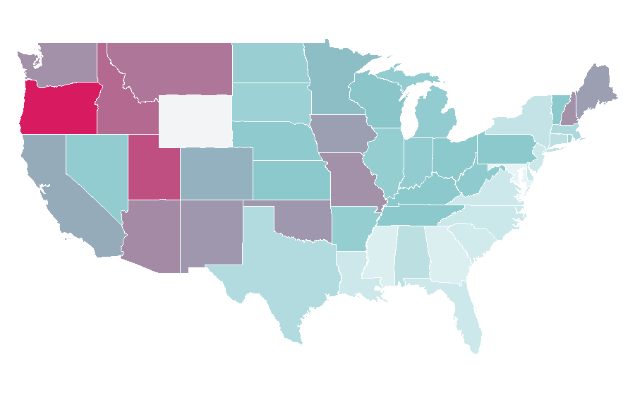 Affinity by region — Crispin Glover, United States