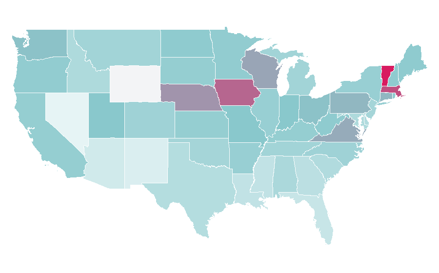 Affinity by region — Crock (dishware), United States