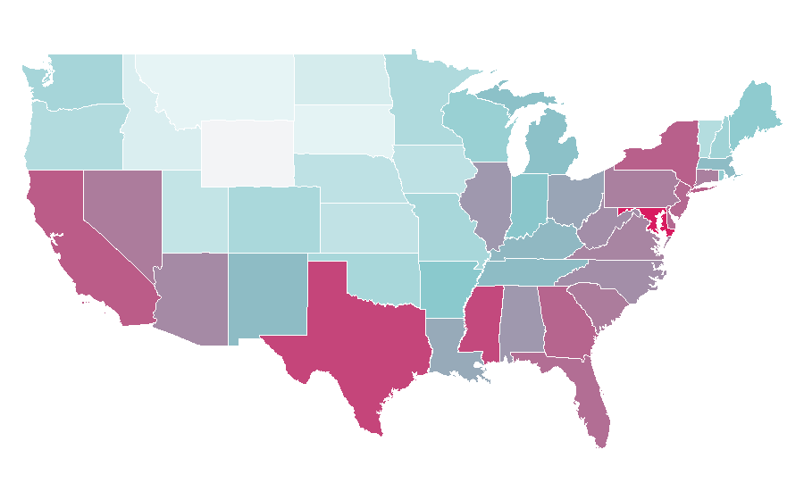 Affinity by region — Crocs, United States