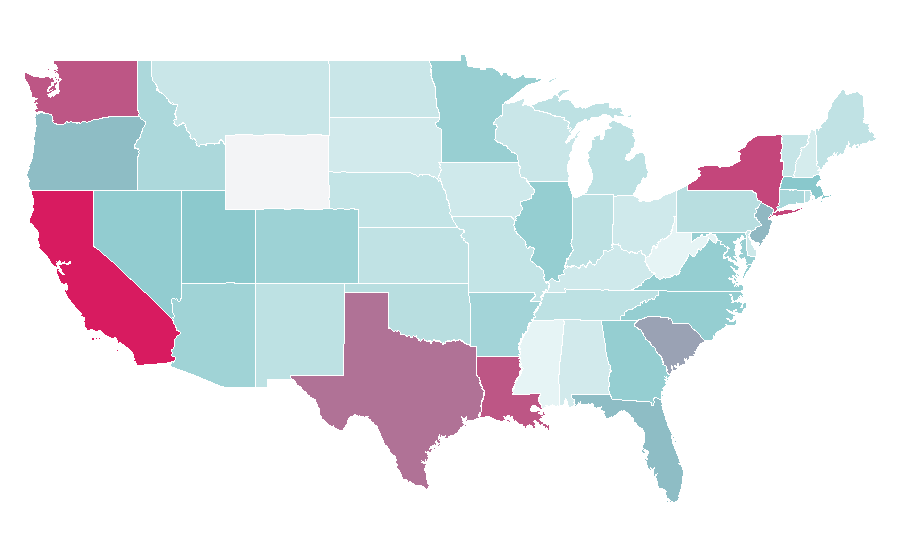 Affinity by region — Croissant, United States
