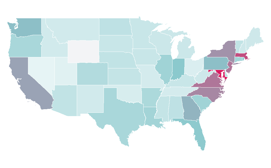 Affinity by region — Crowdsourcing, United States
