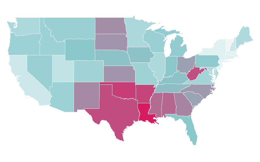Affinity by region — Crown Royal, United States