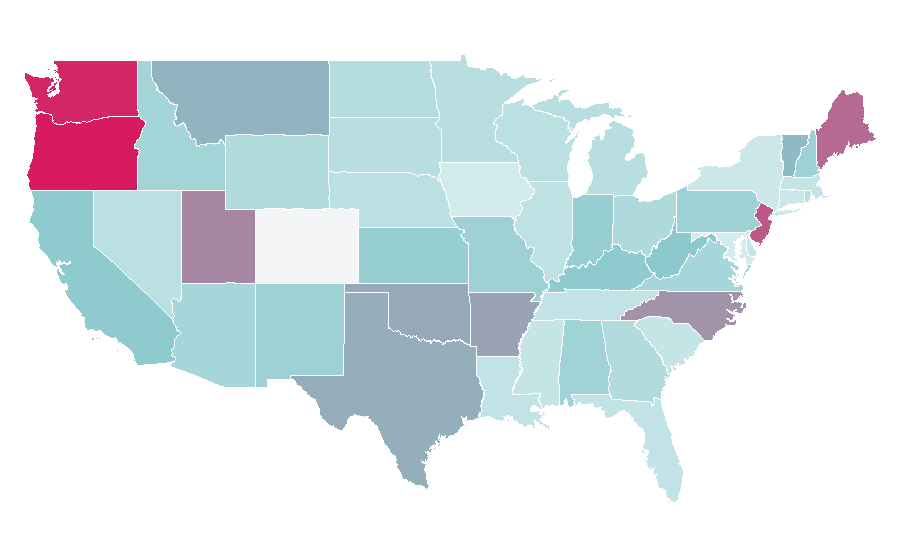 Affinity by region — Crows, United States