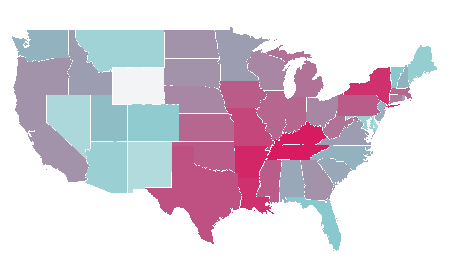 Affinity by region — Cruel Intentions, United States