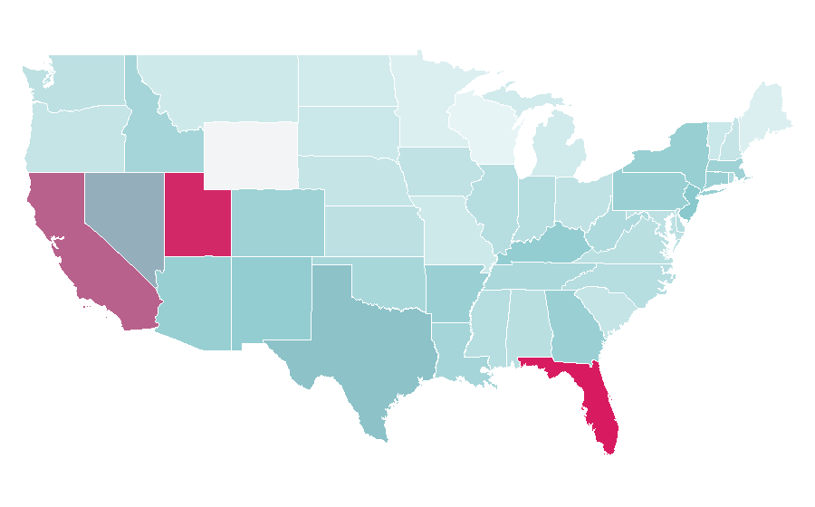 Affinity by region — Cruella de Vil, United States