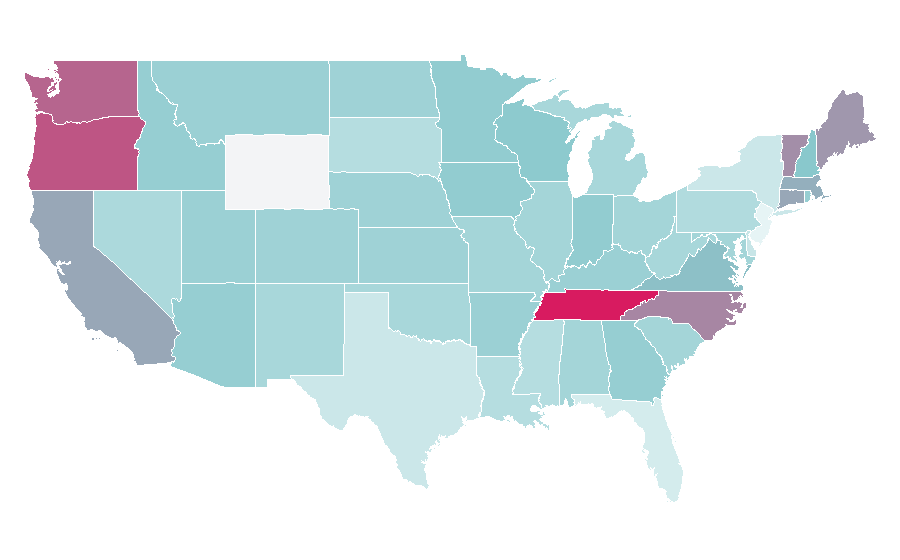 Affinity by region — Crunk, United States