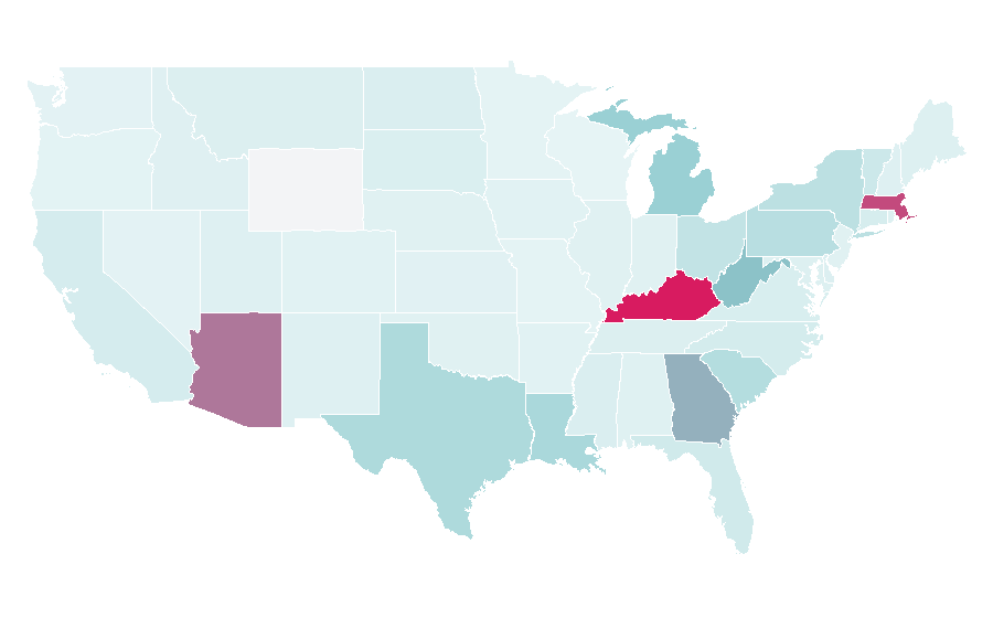Affinity by region — Crust (baking), United States