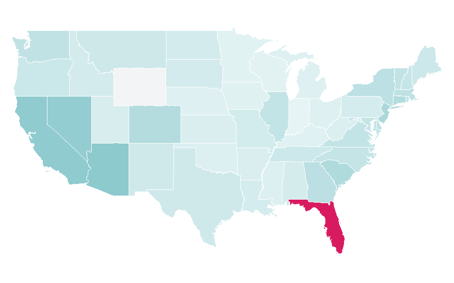 Affinity by region — Crystal Cruises, United States